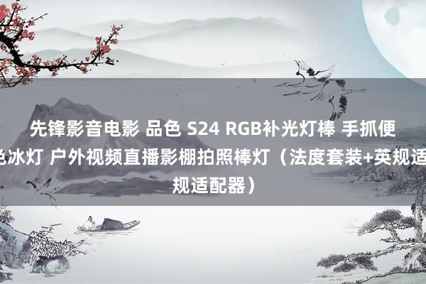 先锋影音电影 品色 S24 RGB补光灯棒 手抓便携彩色冰灯 户外视频直播影棚拍照棒灯（法度套装+英规适配器）